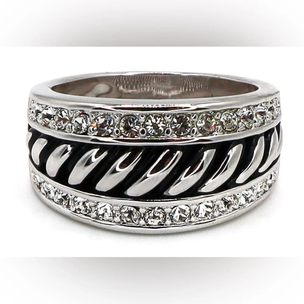 Cable Band Ring - Picture 1 of 3